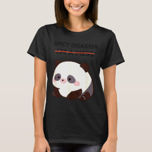 Funny panda meme kawaii sarcastic humor women girl T-Shirt