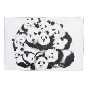 Funny Panda Pillow Case