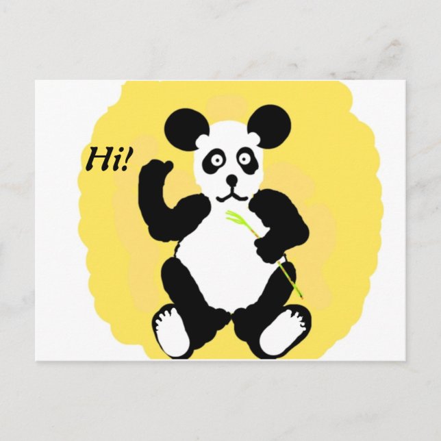 Funny Panda Postcard (Front)
