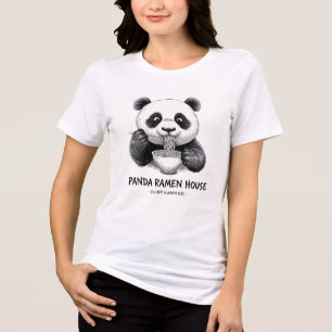 Funny Panda Ramen T-Shirt 🍜 “Panda Ramen House Tri-Blend Shirt