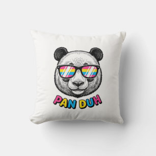 Funny Panda Sunglasses Vintage Engraving Shirt Des Cushion