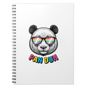 Funny Panda Sunglasses Vintage Engraving Shirt Des Notebook