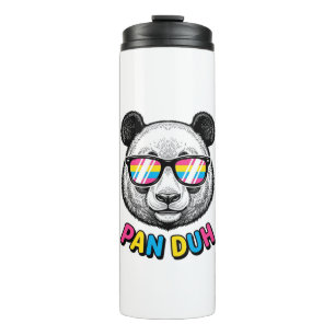 Funny Panda Sunglasses Vintage Engraving Shirt Des Thermal Tumbler