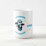 Funny Panda Wearing Sunglasses & Cap Coffee Mug<br><div class="desc">This panda isn’t just skating—it’s owning the streets with unstoppable style! Rocking a cap, sunglasses, and a whole lot of swag, this fun design blends English and Italian for extra coolness. Whether you're a skater, panda fan, or just love a good vibe, this piece is perfect for spreading chill energy...</div>