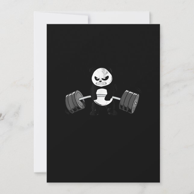 Funny Panda Workout  Kitten Gym Deadlift Power (Front)