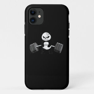 Funny Panda Workout Kitten Gym Deadlift Power Case-Mate iPhone Case