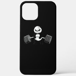 Funny Panda Workout Kitten Gym Deadlift Power iPhone 12 Pro Max Case