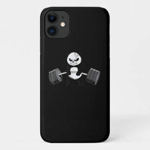 Funny Panda Workout  Kitten Gym Deadlift Power Case-Mate iPhone Case
