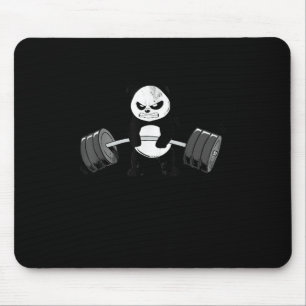 Funny Panda Workout  Kitten Gym Deadlift Power Mouse Pad