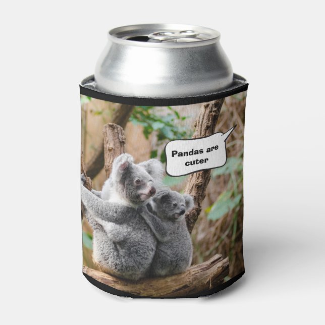 Funny Pandas or Koalas - Which are cuter? Can Cooler (Can Front)
