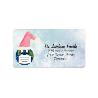 Funny Pandemic Christmas Face Mask Return Address