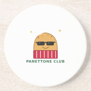 Funny Panettone Club Christmas Travel Mug Coaster