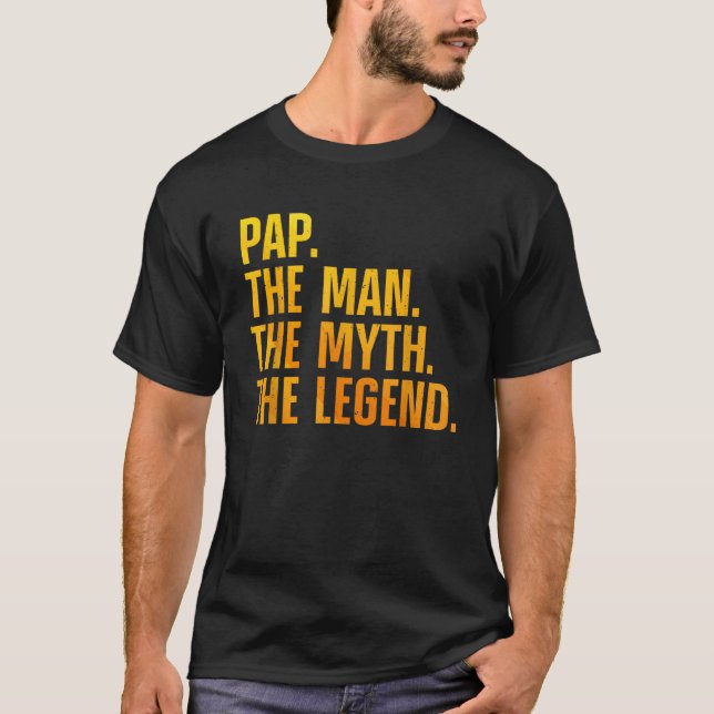 Funny Pap Design For Grandpa Grandfather From Gran T-Shirt (Front)