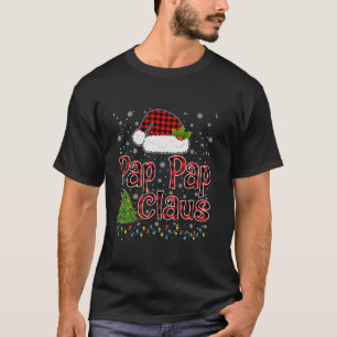 Funny Pap Pap Claus Christmas Lights Xmas Pajama F T-Shirt