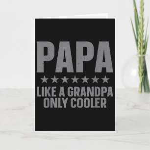 Funny Papa Art For Grandpa From Grandkids Fathers  Card