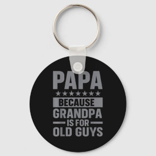 Funny Papa Art For Grandpa From Grandkids Father's Key Ring