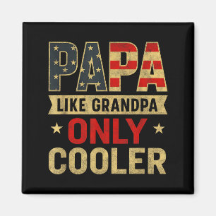 Funny Papa Art For Grandpa From Grandkids Father's Magnet