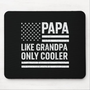 Funny Papa Art For Grandpa From Grandkids Father's Mouse Pad