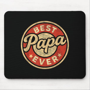 Funny Papa Art For Grandpa From Grandkids Father's Mouse Pad