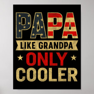 Funny Papa Art For Grandpa From Grandkids Father's Poster