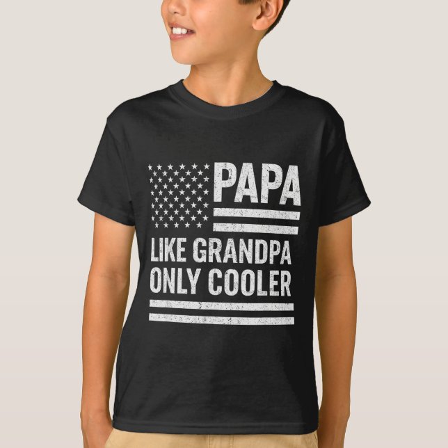Funny Papa Art For Grandpa From Grandkids Father's T-Shirt (Front)