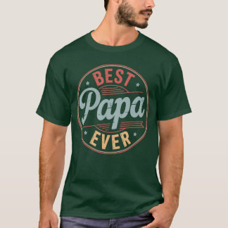 Funny Papa Art for Grandpa from Grandkids Fathers  T-Shirt