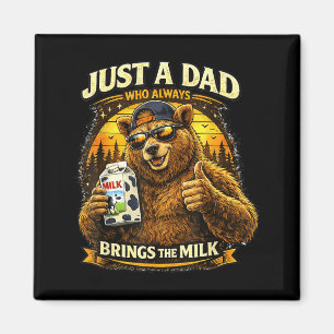 Funny Papa Bear for Men Dad Fathers Day Birthday Magnet