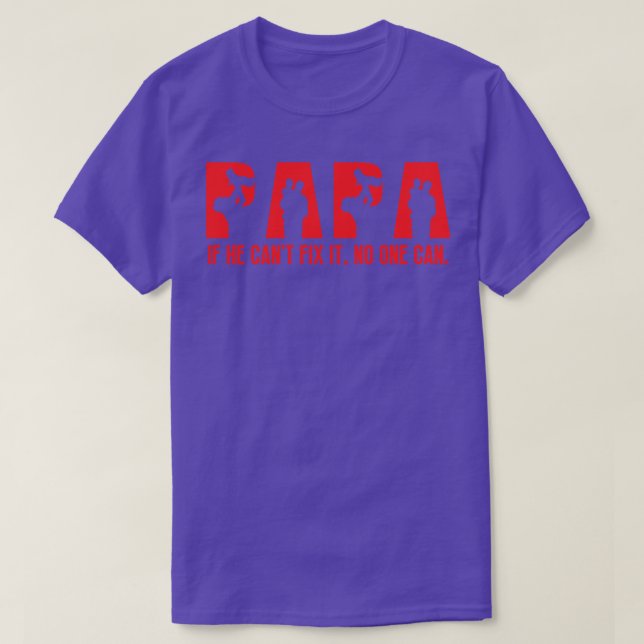 Funny Papa Birthday T-Shirt (Design Front)