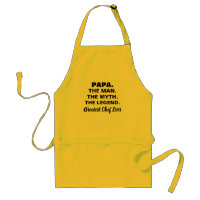 Funny Papa Man Myth Legend Quote Chef