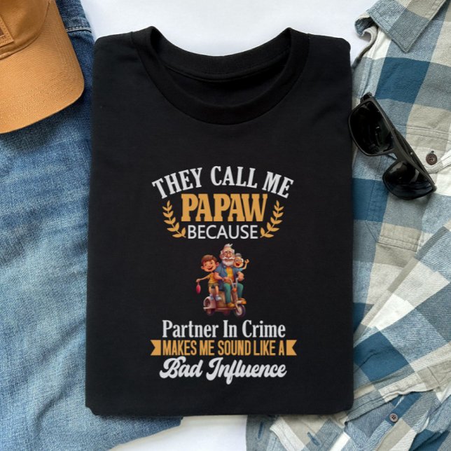 Funny Papaw, Grandpa, Grandfather, Customisable T-Shirt (Creator Uploaded)