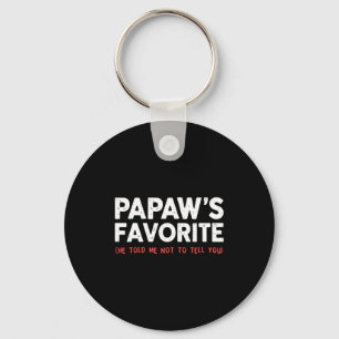 Funny Papaw's Favorite Granhild I'm Papaw's Favori Key Ring