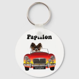 Funny Papillon Key Ring