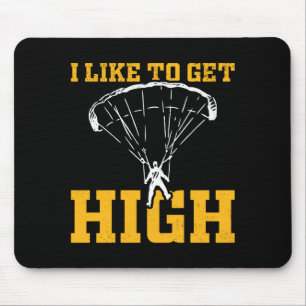 Funny Parachute Quote Skydiver Mouse Pad