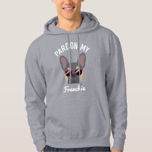 Funny Pardon my Frenchie Lilac Tan French Bulldog Hoodie
