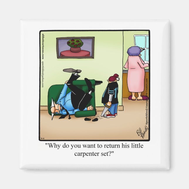 Funny Parenthood Humour Magnet (Front)
