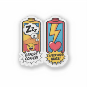 Funny Parenting Energy – Before Coffee After Kids 