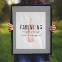 Funny Parenting Village and Vineyard Quote  