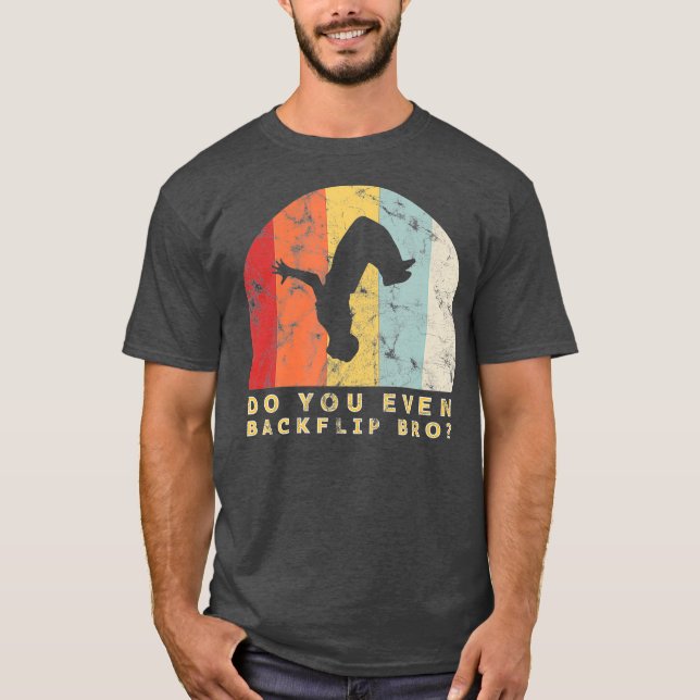 Funny Parkour Backflip T-Shirt (Front)