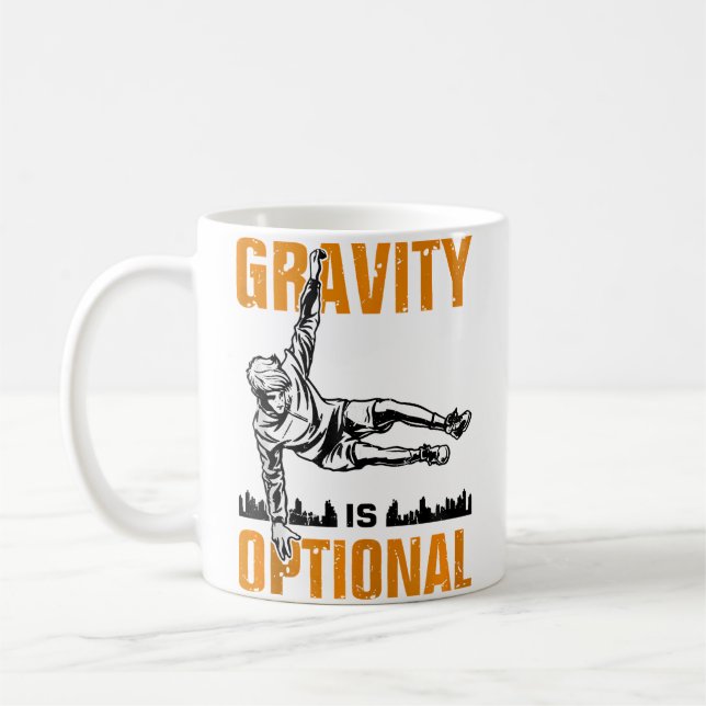 Funny Parkour Obstacle Course Design For Parkour L Coffee Mug (Left)