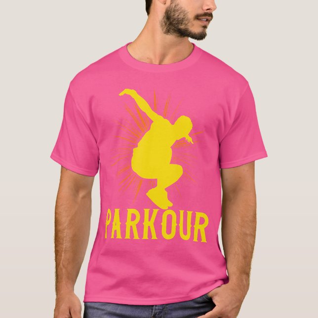 Funny Parkours Lovers Costume Parkours T-Shirt (Front)