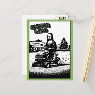 Funny Parody Art Postcard