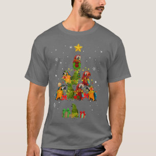 Funny Parrot Bird Christmas Tree Family Xmas Ornam T-Shirt
