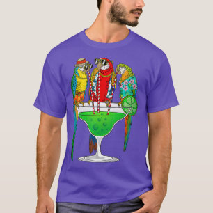 Funny Parrot Hawaiian Margarita Gift For Men T-Shirt