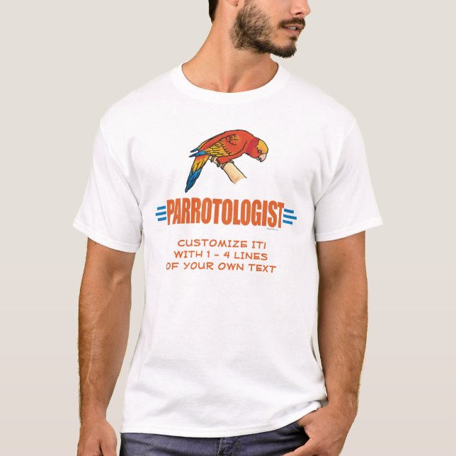 Funny Parrot Lover T-Shirt (Front)