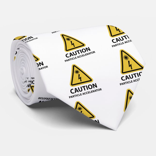 Funny Particle Accelerator Science Tie (Rolled)