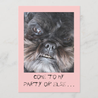 Funny party invitation