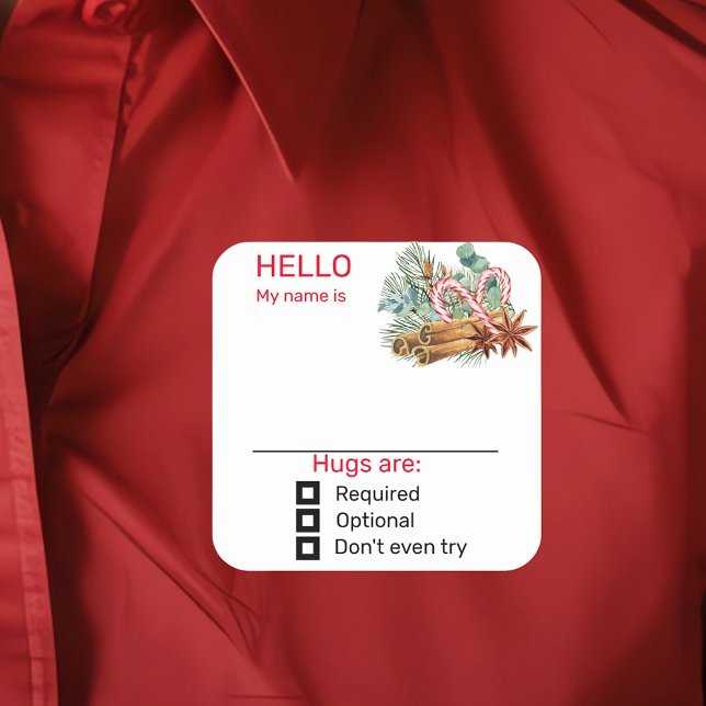 Funny Party Name Tag Badge Christmas (Creator Uploaded)