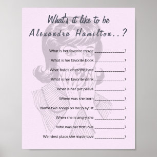 Funny Party Question Game 40th Birthday  Poster