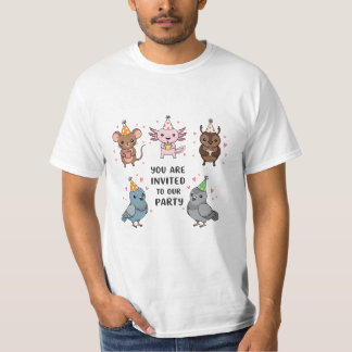Funny Party Rejection Quote Sarcastic Humour T-Shirt