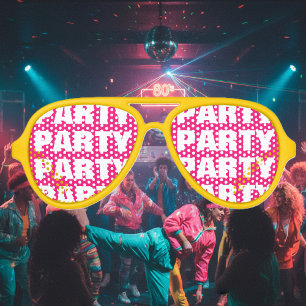 Funny party shades sunglasses with custom text